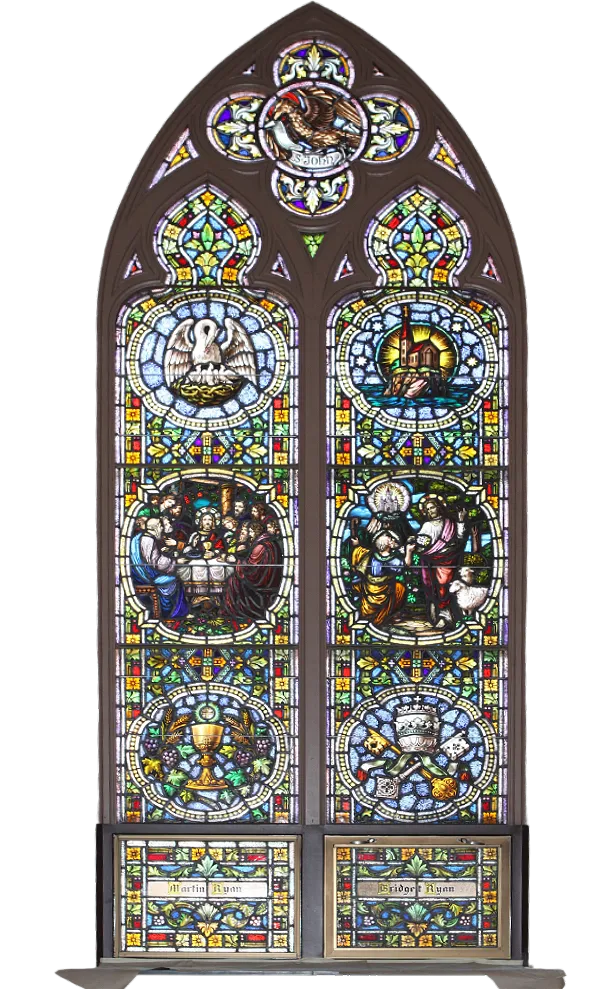 Beautiful historic stained glass windows requiring independent consulting oversight